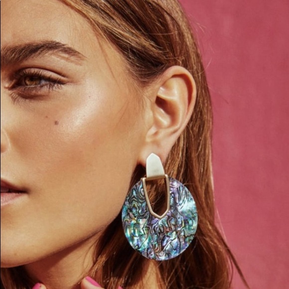 Kendra Scott Diane Abalone Shell Earrings - Picture 2 of 2